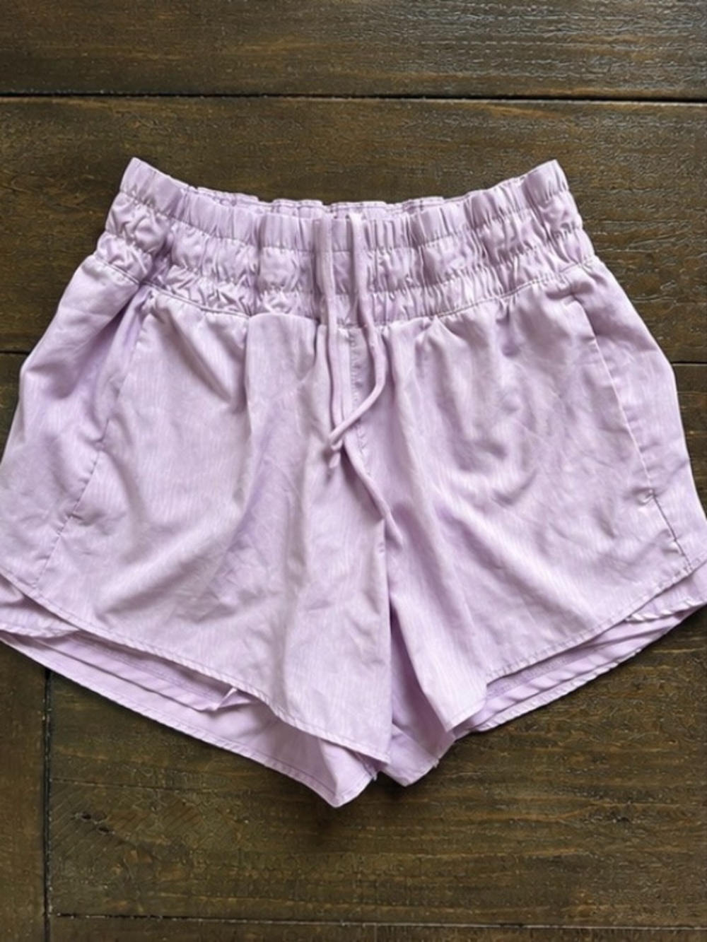 Avia Lilac Elastic-Waist Athletic Shorts